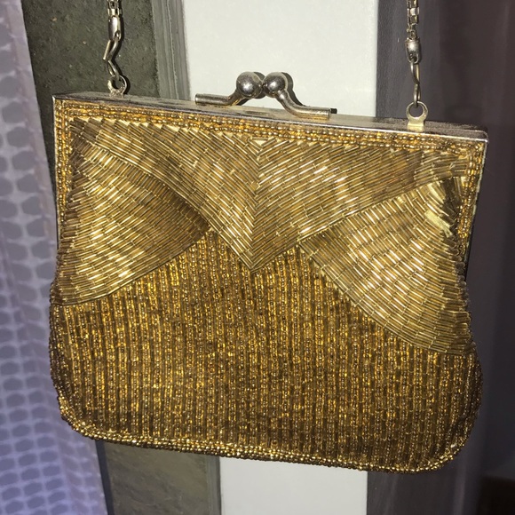 Gold crossbody bag - Picture 2 of 3